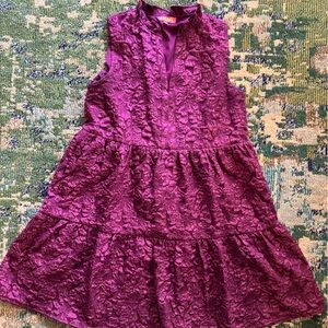 THML Maroon Brocade Dress